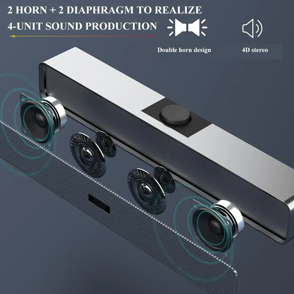 X6 мультимедийный 4D стерео Bluetooth 5,0 Домашний динамик беспроводной динамик
