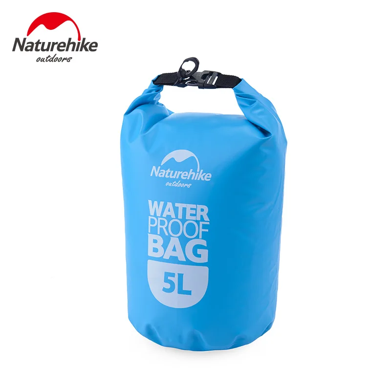 NatureHike речной треккинговые сумки 5L 2L мешок Открытый сухой плавательный Каякинг Водонепроницаемый Пляж океан Рафтинг сумка портативный - Цвет: blue5L