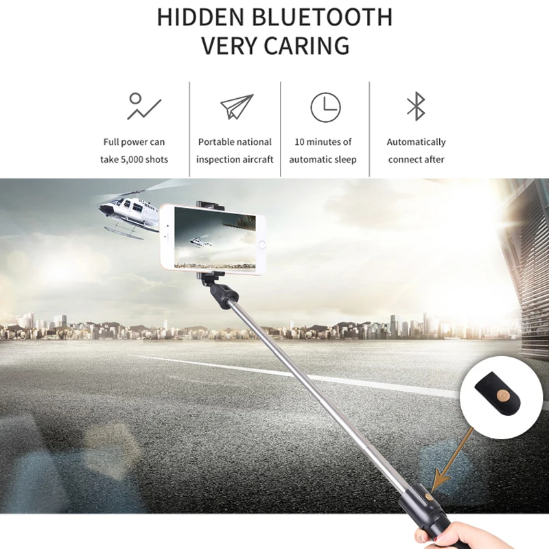 Стиль K07 Bluetooth селфи палка пульт дистанционного управления высокого класса Штатив универсальный ручной телефон Live Photo
