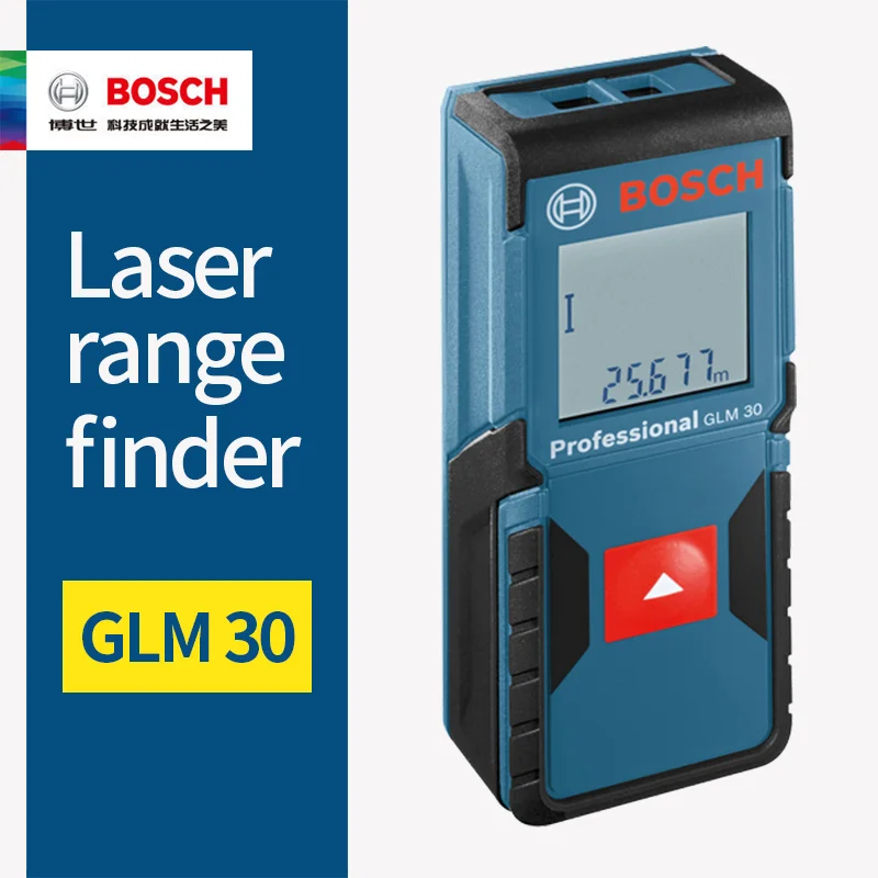 BOSCH лазерный дальномер 25/30/40/50/70/80/250 метров электронный инфракрасный объем номер линейка Высокоточный измерительный прибор - Цвет: GLM30