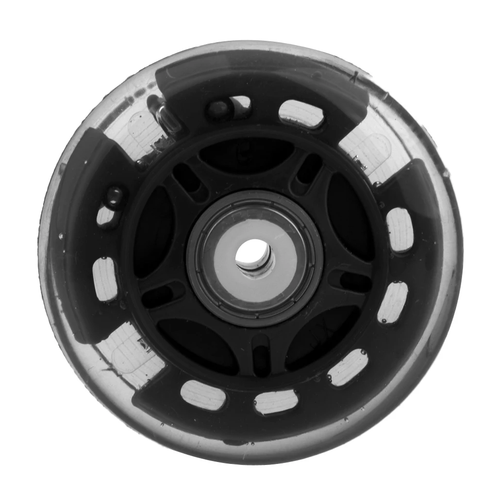 4Pcs Outdoor Inline Roller Skate Hockey Skating Wheels Luminous PU Flash Roller Replacement Durable Sports Accessories Tools 