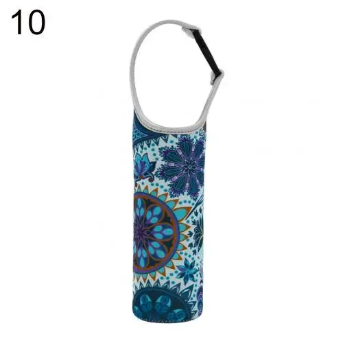 Portable Carrying Pouch Case Sleeve Water Bottle Protector Storage Bag with Strap Sports Camping Drinking Cup Covers Holder - Цвет: 10
