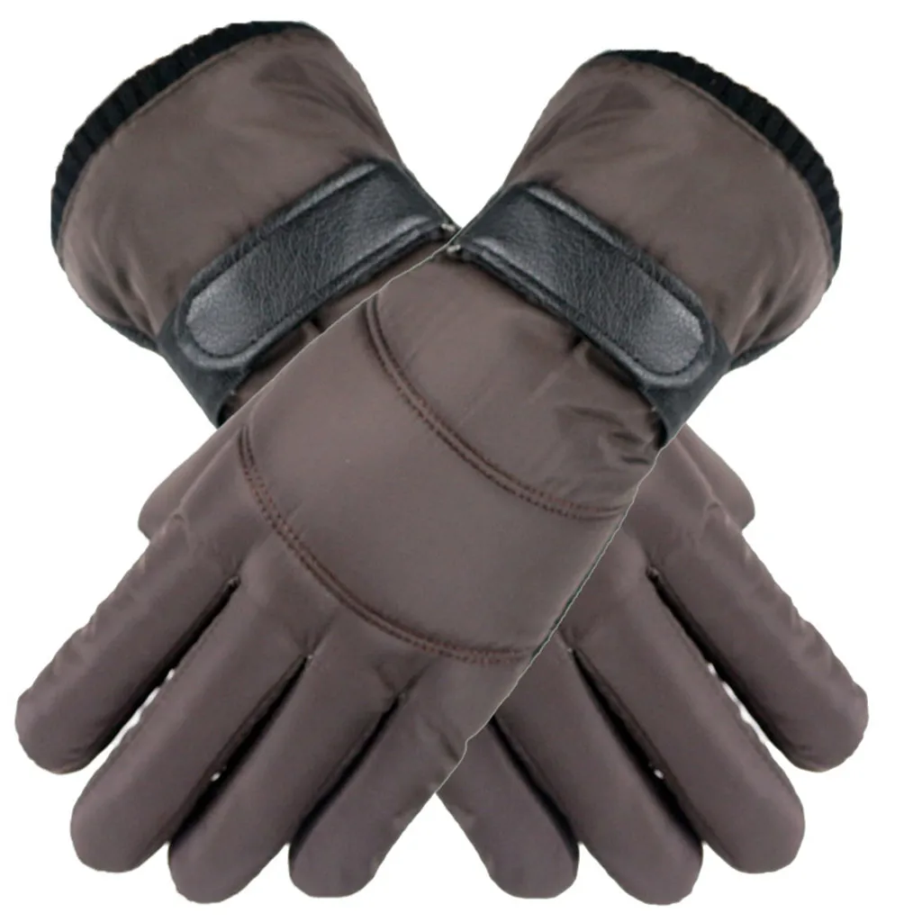 Мужские зимние теплые бархатные перчатки, однотонные теплые с использованием телефона для езды на велосипеде, перчатки для бега, перчатки, перчатки#40