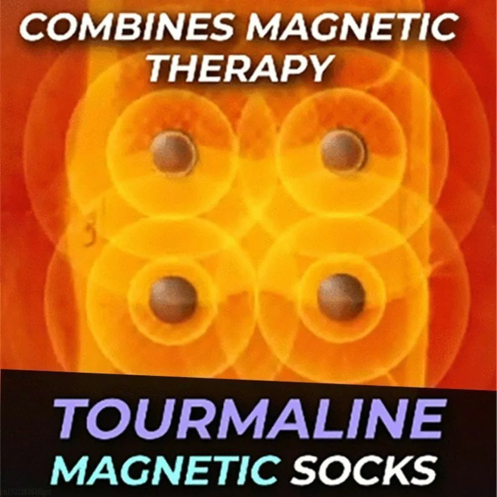 Турмалиновые магнитные носки-Самонагревающиеся магнитные носки унисекс 2 шт#3O30