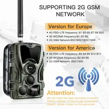 Câmera de trilha e caça HC-801M 2G, 16MP e disparo IP65, MMS SMTP 1080P, visão noturna e vigilância de vida selvagem HC801A