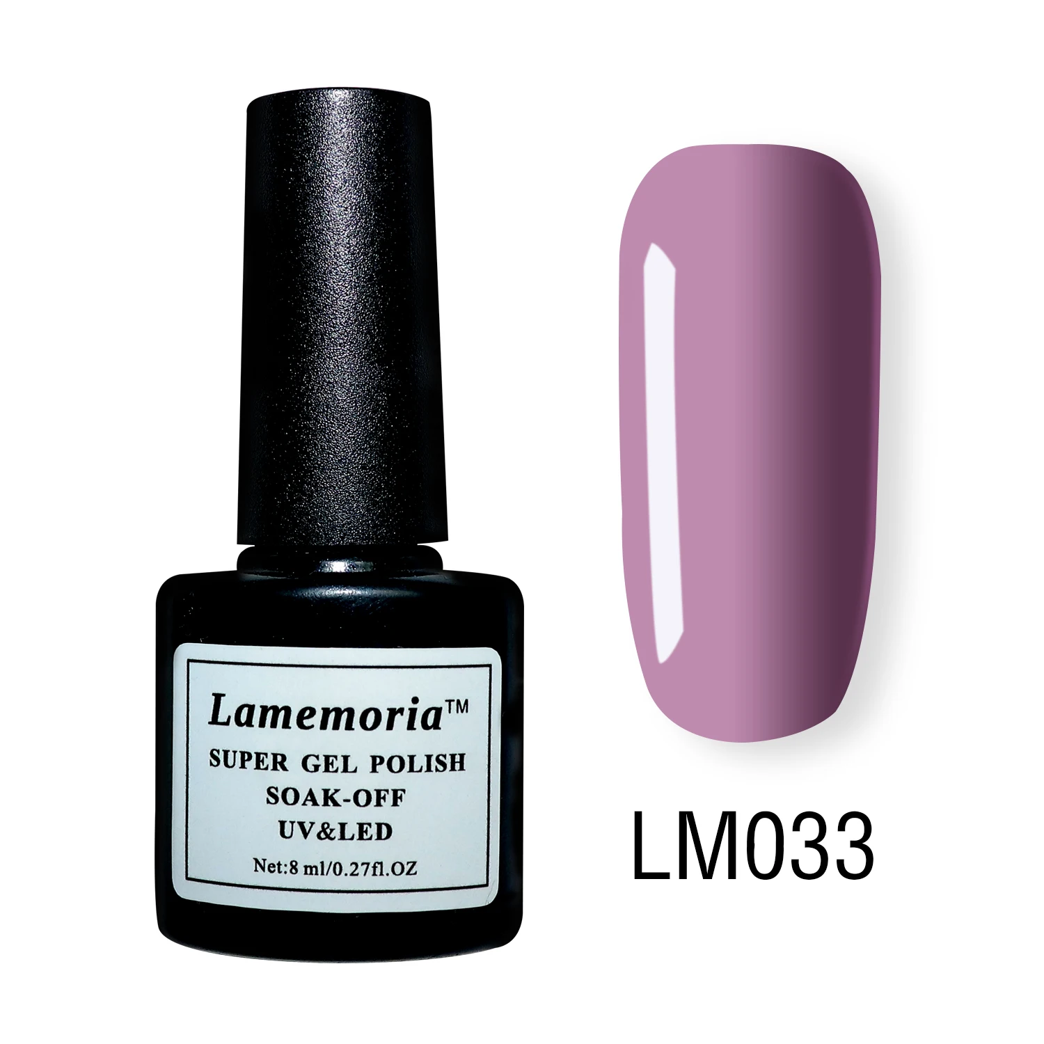 56 цветов, чистый Гель-лак для ногтей, черный, белый цвет, 8 мл, полуперманентный УФ-лак для ногтей, декоративный светодиодный - Цвет: LM033