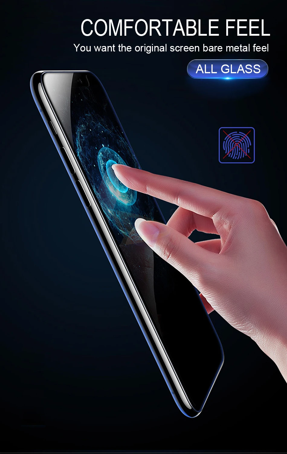 Закаленное стекло с закругленными краями 11D для iPhone 11 Pro XR XS Max X защита экрана Защитное стекло для iPhone 6 6S 7 8 Plus