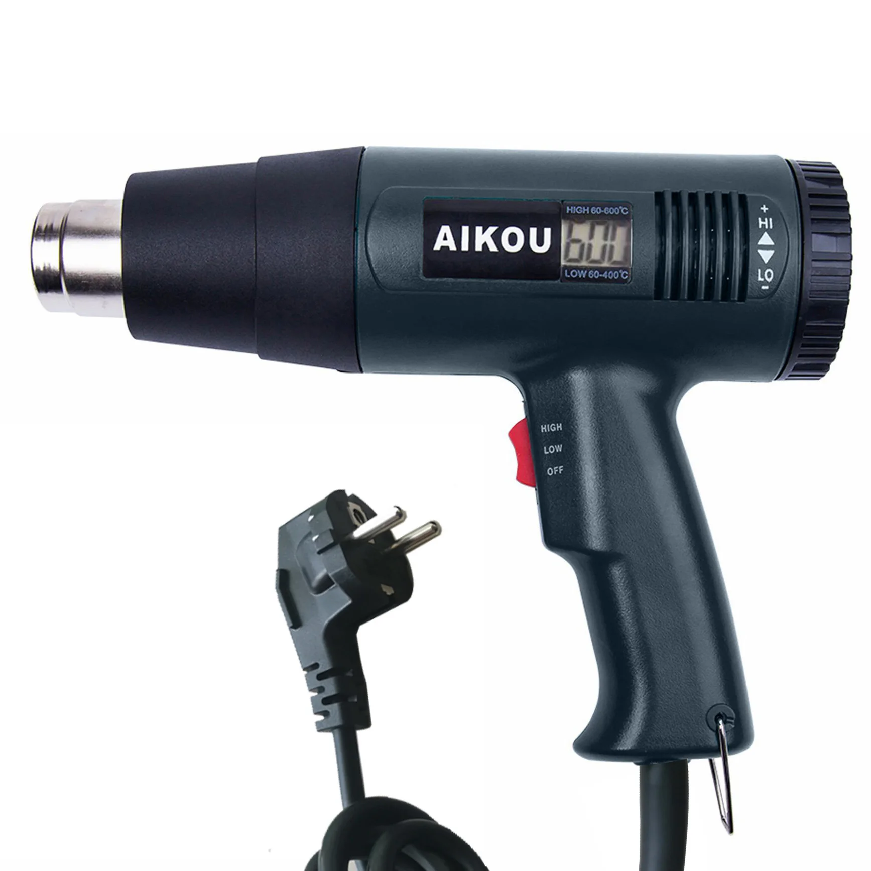 Heat Gun Digital LCD Display Electric 2000W High-Quality Hot Air Gun Blower Dryer Shrink Wrapping Automotive Film Tool EU Plug 5