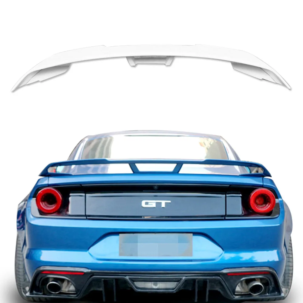 

For Ford Mustang 2015 2016 2017 2018 2019 Car Styling Carbon Fiber ABS Plastic Unpainted Color Rear Trunk Wing Roof GT Spoiler