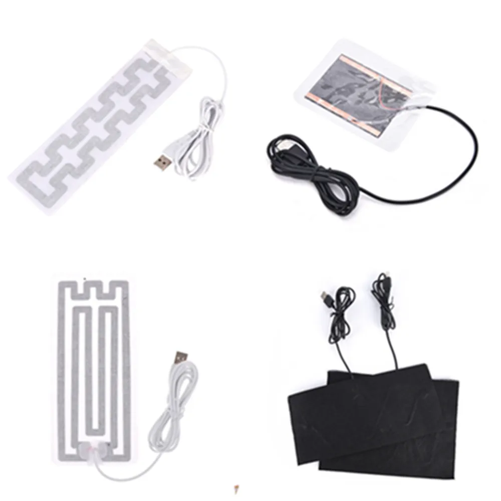 1pcs Women Men USB Heated Tablet Winter Insoles Shoes Warmer Heater Pads Electric Carbon Heating Sheet for Shoes Clothes