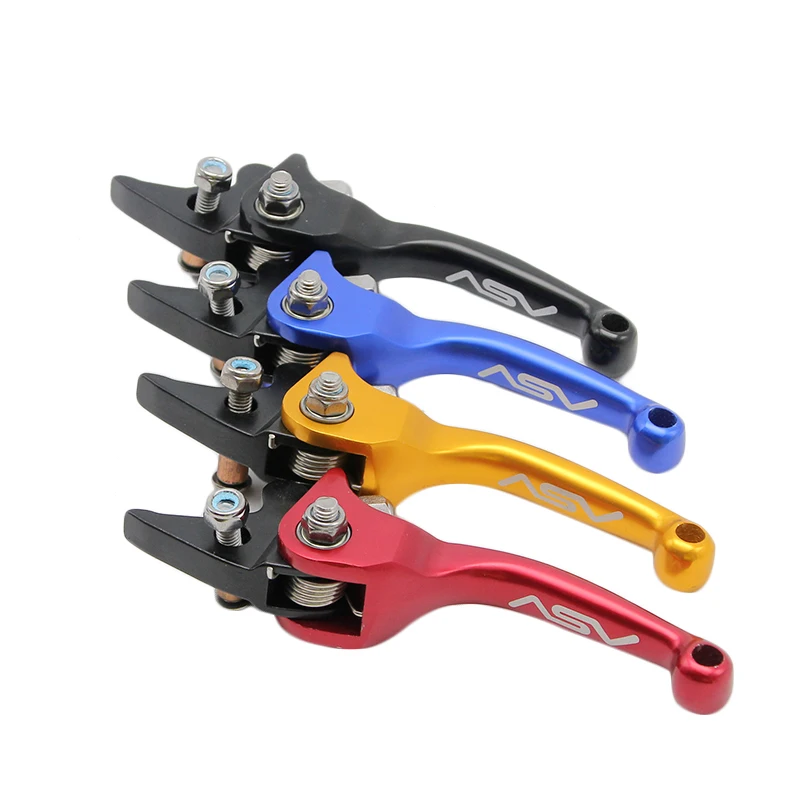 Sclmotos-CNC ASV Motorcycle Brake Clutch Levers Foldable Lever For Honda for Yamaha for Kawasaki for Suzuki Dirt Pit Bike ATV