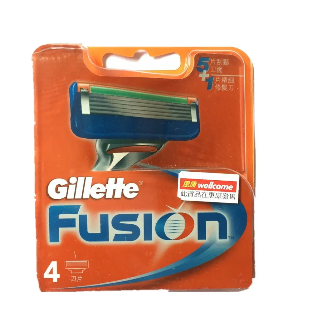 

Original Gillette Fusion 5 Layer Replacement Blade Men Razor Blade Refills Face Care Brands Manual Shaving Blades 4pcs/BOX