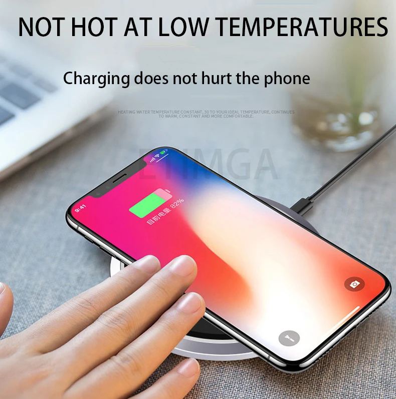 Беспроводное зарядное устройство для iPhone 11 pro Max X XR XS Max 8 Зарядка Qi быстрая безопасность эффективная трансформация QC3.0 для Airpods Беспроводная