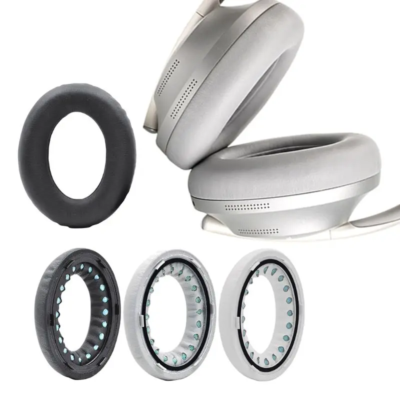 1Pair Durable Leather Ear Pads Soft Headphone Cushion Cover Replacement for Bo se Noise Cancelling 700 NC700 Headphones