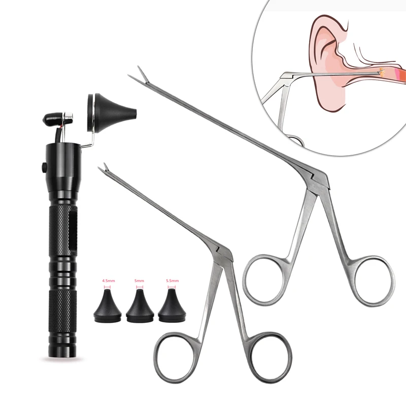 Ear Nose Cleaner Pliers Pick Endoscope Earwax Remover Hartman Micro Alligator Crocodile