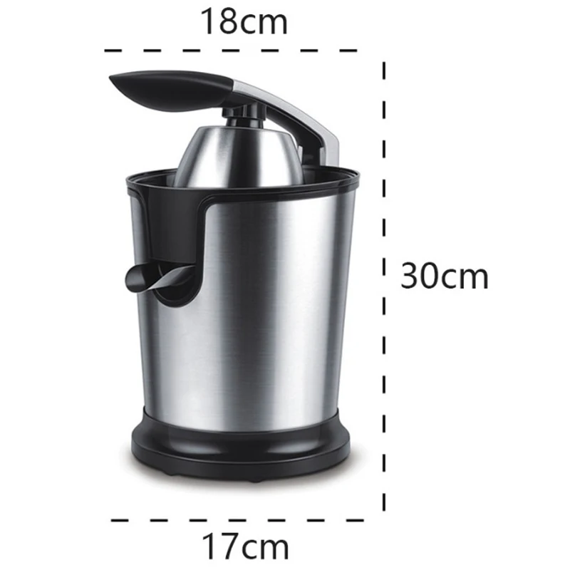 Stainless Steel Orange 160W Lemon Electric Set Juicers Die-Casting Handle Household Low Power UK Plug