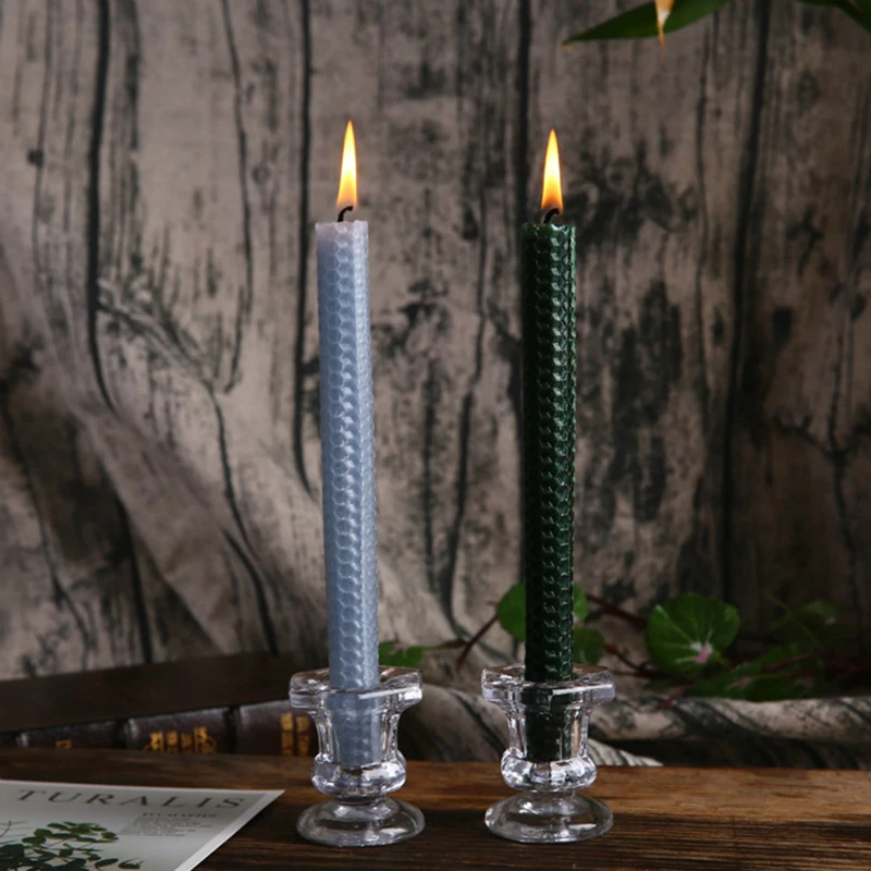 Glass Candle Holders Wedding Candlestick Fine Transparent Crystal Stand Dining Home Decoration | Дом и сад