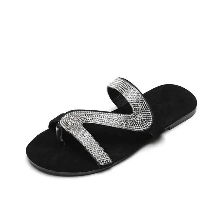Женские летние сандалии на плоской подошве; chaussures femme sandalias sapato feminino; женская обувь; zapatos de mujer; шлепанцы; H446