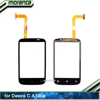 

A320E Touch Panel for HTC Desire C A320e Touch Screen Digitizer Sensor Front Outer Glass Panel Touchscreen Replacement Parts