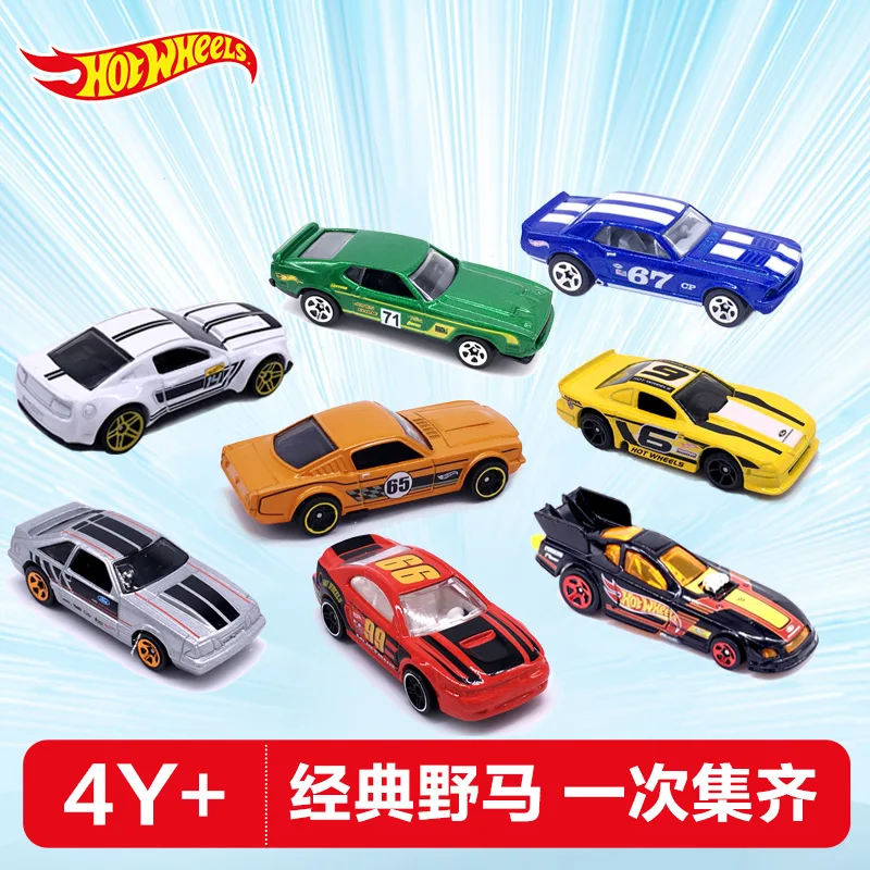 8 шт. автомобиль Hot Wheels 1: 64 Ford Collector Edition Металлический Литой 1/64 модель автомобиля Набор игрушечных автомобильных фанатов серии Рождественский подарок