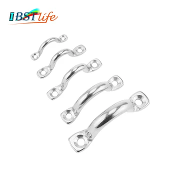 

Stainless Steel 316 Bimini Boat Top PAD EYE Straps Tie Down Kayak Deck Loops Tie Down Anchor Point footman's loo marine hardware