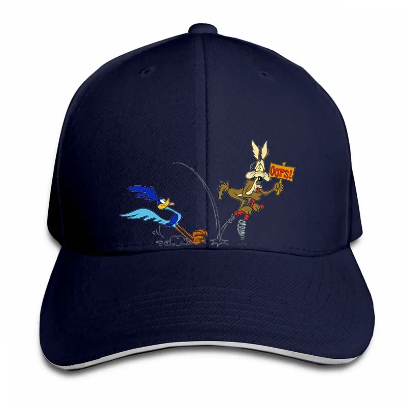 Wile e coyote and road runner acme продукты 7 бейсбольная кепка для мужчин и женщин Кепка для водителя грузовика модная Регулируемая Кепка - Цвет: 2-Navy