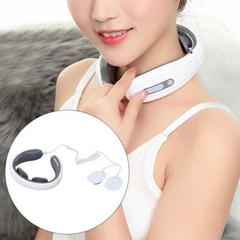 

6 Modes Cervical Vertebra Massager ABS Pain Relief Neck Shoulder Muscles Relax Health Care Portable Electric Pulse 9 Gears