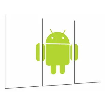 

Android Logo Green, White Background, photo print on wood, modern picture decorative 26800