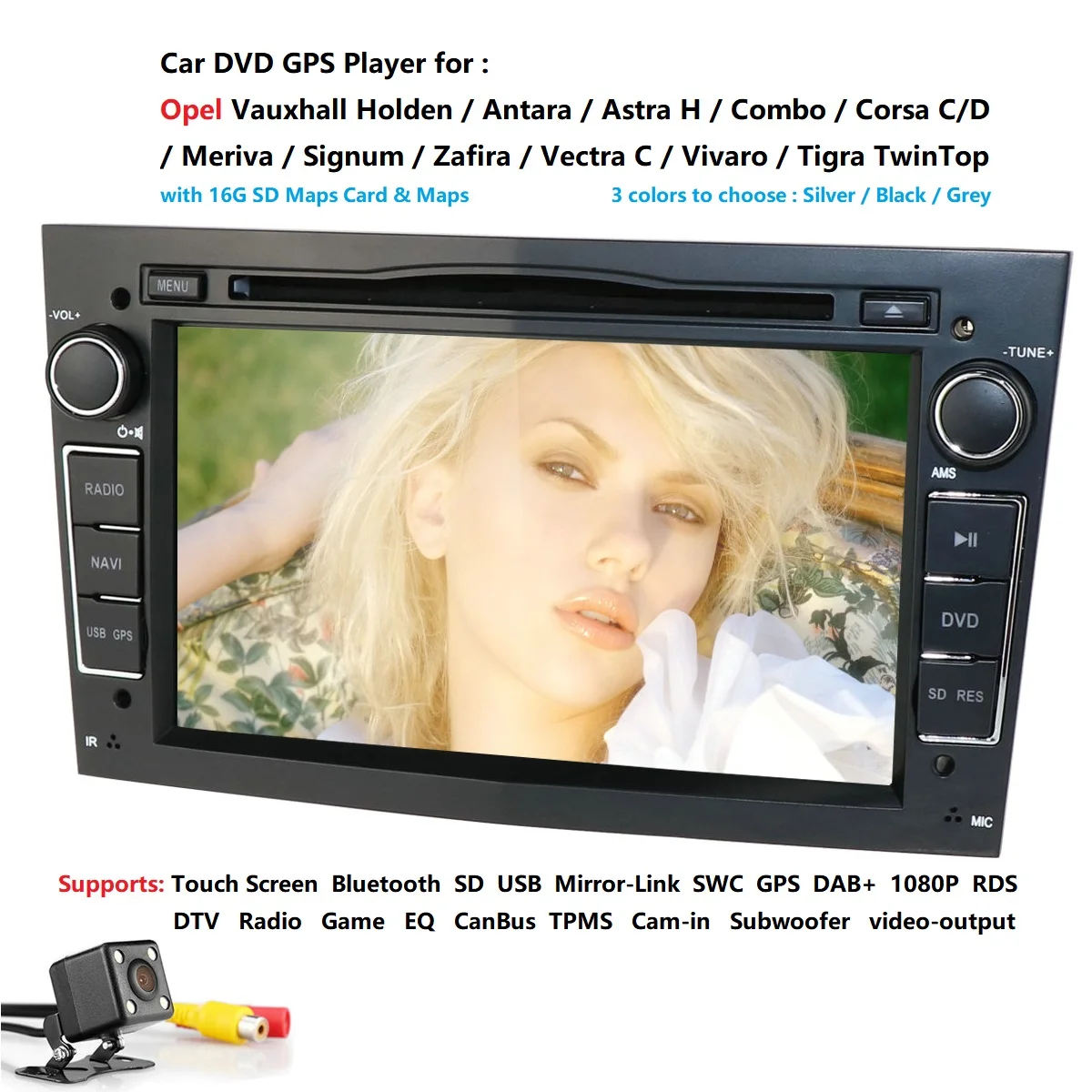 2Din 7 "dvd-плеер автомобиля для OPEL VAUXHALL HOLDEN/Antara/Astra H/Combo/Corsa C/Corsa D/Meriva/Signum/Tigra TwinTop/Vectra C/Zafira