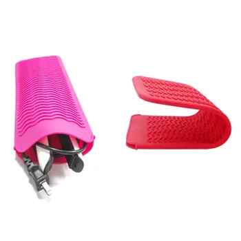 

Heat Resistant Silicone Mat Pouch for Curling Iron Hair Straightener Flat Iron and Hot Styling Tools
