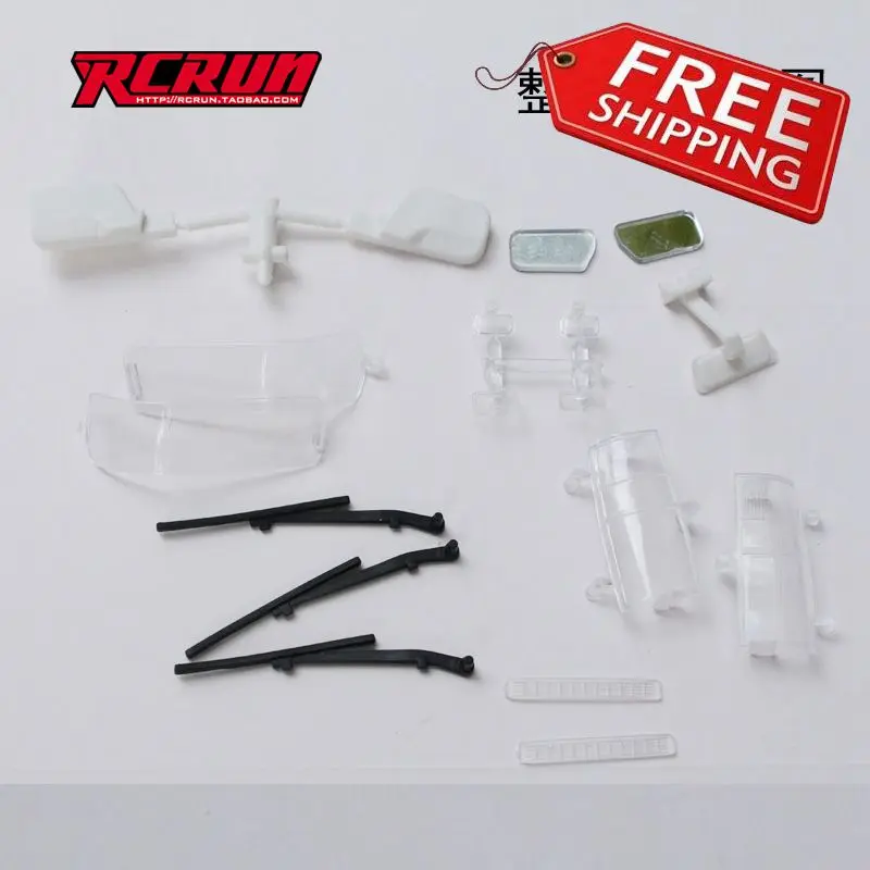 Rcrun 1 : 10 Toyota Land Cruiser rockcrawler lc80 зеркало заднего вида лампа стеклянные декоративные