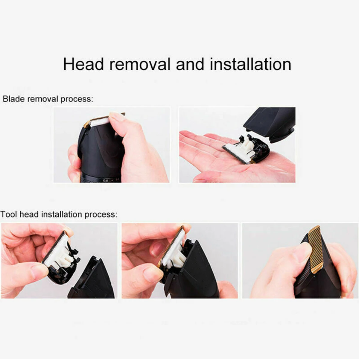 Portable Home Electric Hair Clipper Rechargeable Cordless Mini Hair Trimmer Professional Electric Hair Cutter For Adults Kids