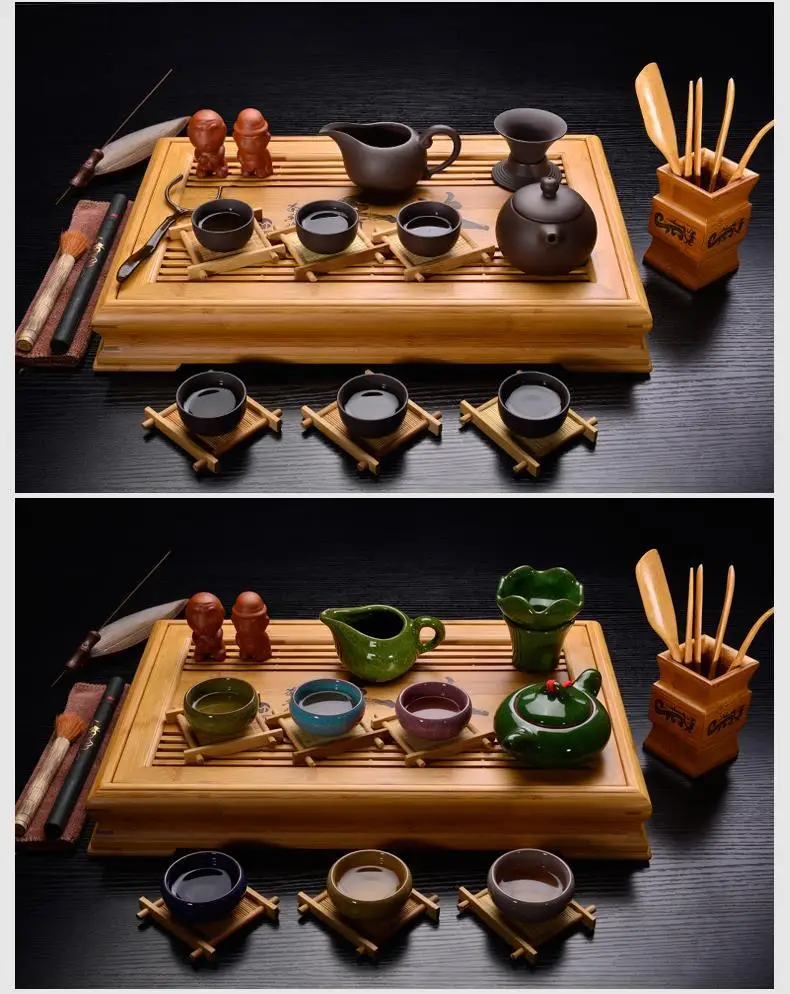 Juego De Puer аксессуары Keukenhulpjes Te Chino настольная чайная посуда Sunum Tepsi Бамбук Gongfu Китайский кунг-фу держатель чайный поднос