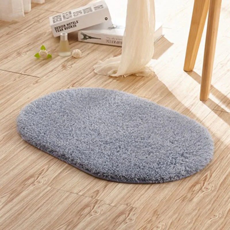 Gray 40*60 см коврики для ванной комнаты Нескользящие коврики напольный коврик впитывающий ковер коралловый B флис водные коврики - Цвет: Gray