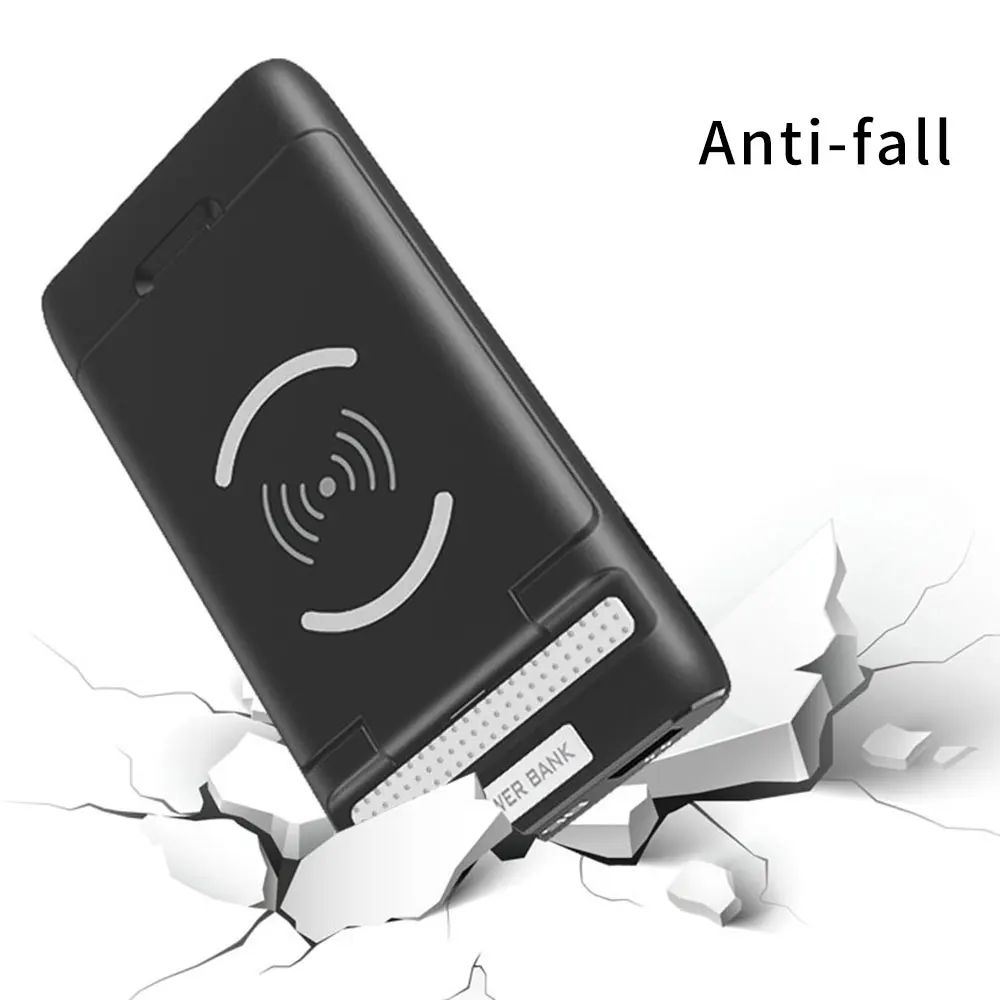 3 IN 1 10000mAh Qi Drahtlose Ladegerät Power Bank Für Xiao mi mi iPhone Externe Batterie Drahtlose