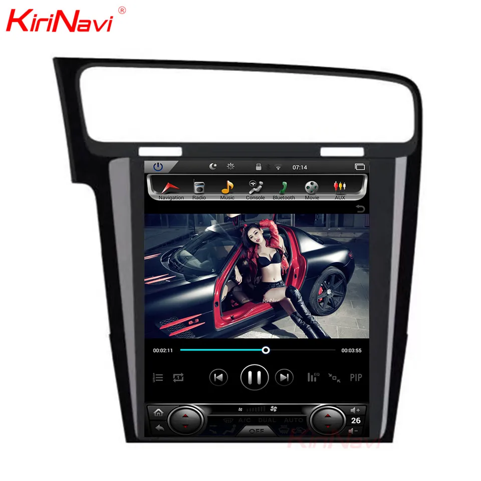 KiriNavi 10 4 &quotвертикальный экран Tesla стиль Android 9 0 автомобильный DVD мультимедийный