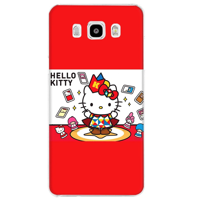 H12 Чехол для телефона для samsung Galaxy M10 M20 M30 M40 S6 S7 край S8 S9 S10 S10e Plus Note 8 9 S3 S4 S5 твердый переплет рисунок «Hello Kitty» - Цвет: H12