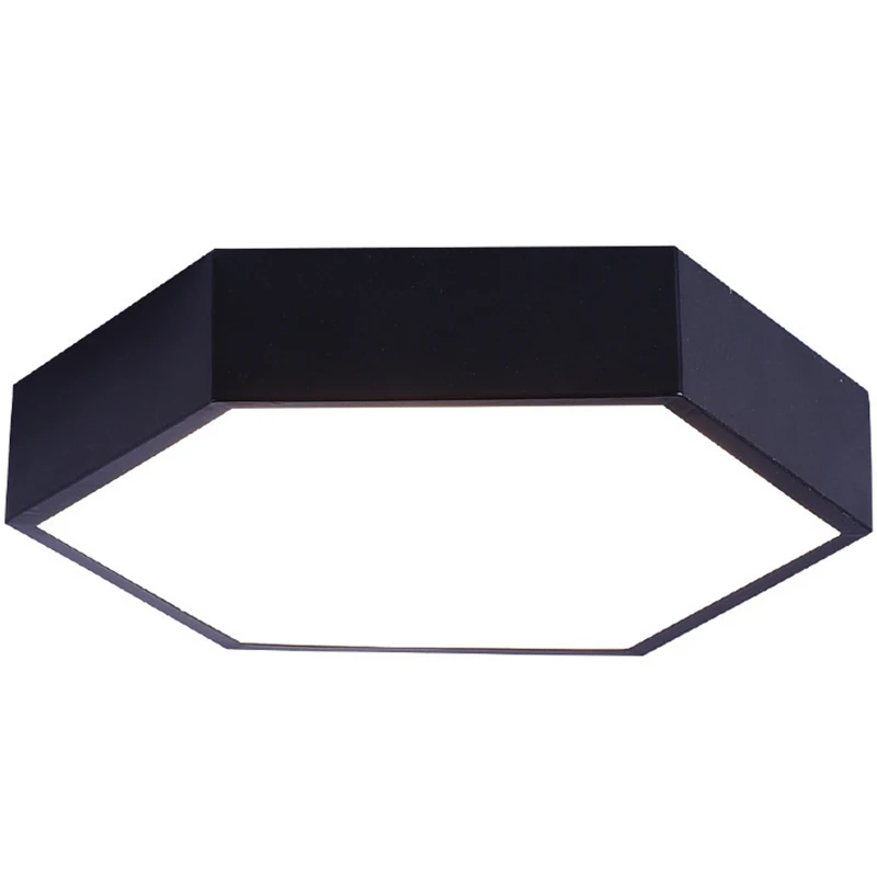 

ABSS-Ultrathin LED Modern Ceiling Light Hexagon Iron Acrylic Indoor Lamp Kitchen Bed Room Porch Decoration Light Fixture