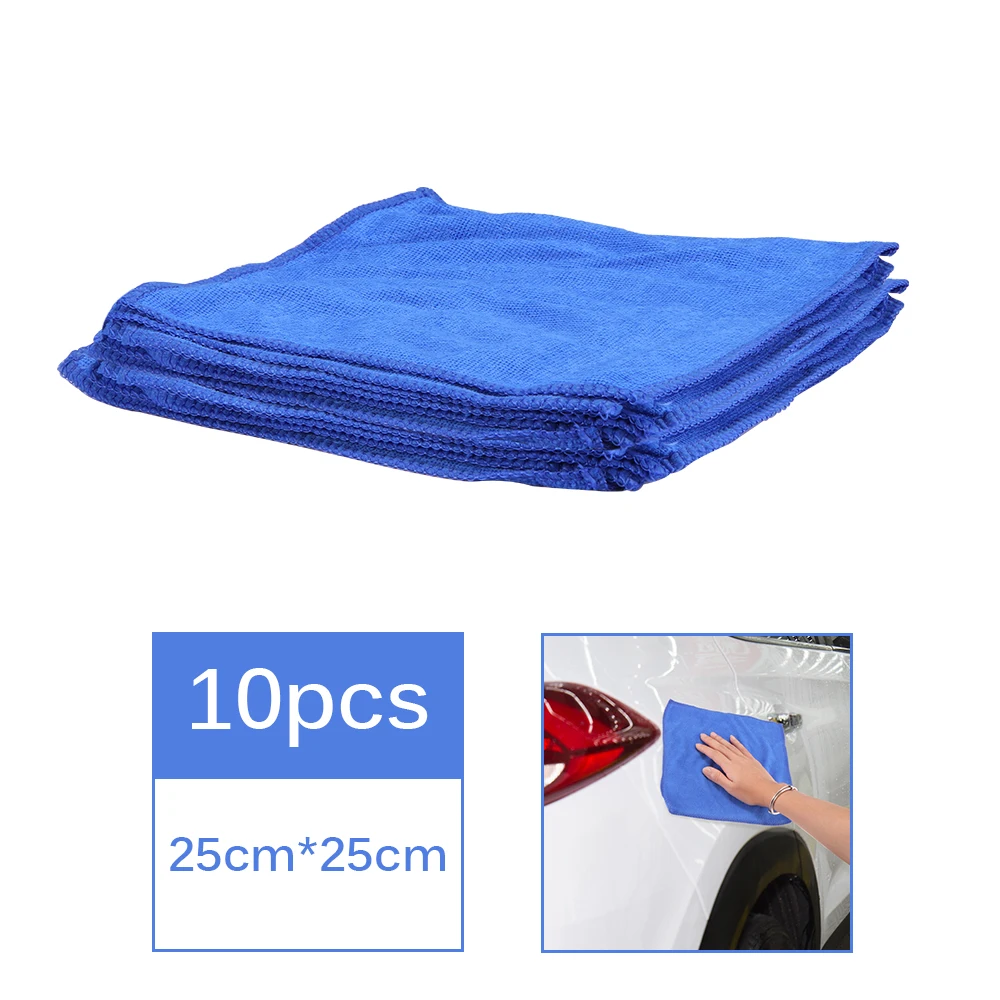 10 шт. чистящее полотенце мягкие ткани полотенце s Чистящая тряпка полотенце из микрофибры для мытья автомобиля водопоглощение антистатическое полотенце для мытья