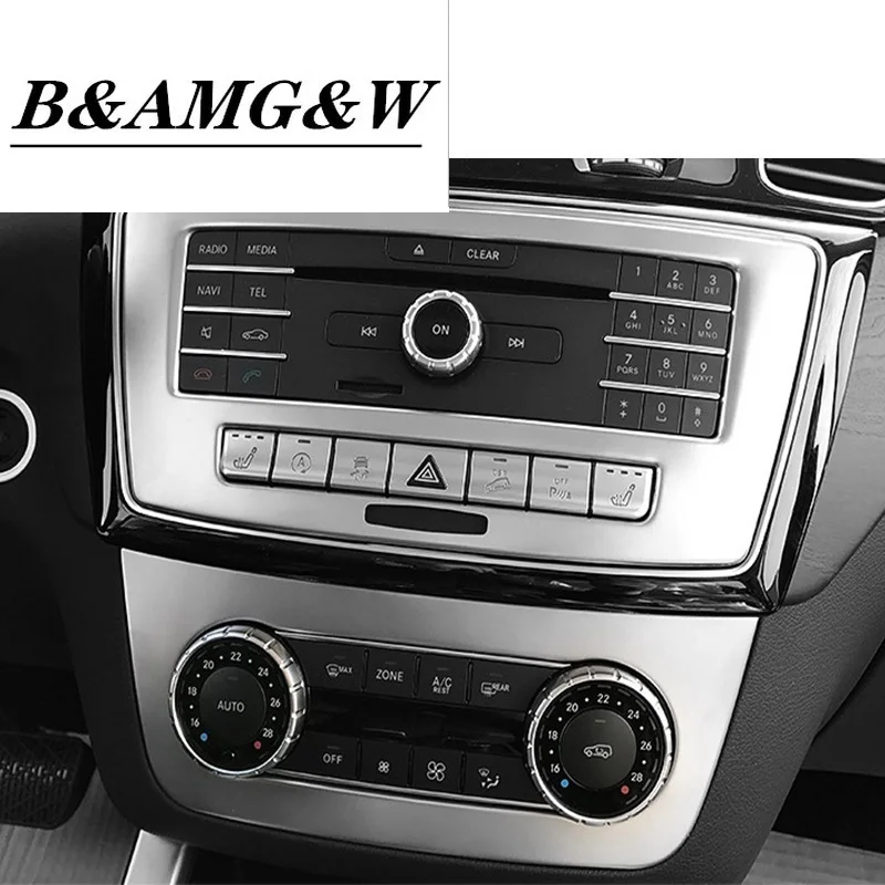 

Car Styling Air Conditioning CD Panel Cover Sticker Trim For Mercedes Benz ML X166 GLE Coupe C292 GLS Vehicle Auto Accessories