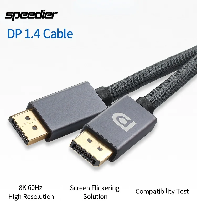 Cavo Displayport 8K Di Alta Qualità A Displayport Dp 1.4 Cavo Kabel 2M 3M 8K 60Hz 4K 144Hz 1080P 240Hz Porta Display