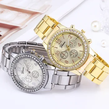 

New fashion Geneva classic luxury rhinestone watch ladies watch fashion ladies ladies watch Reloj Mujer Relogio Feminino 2020