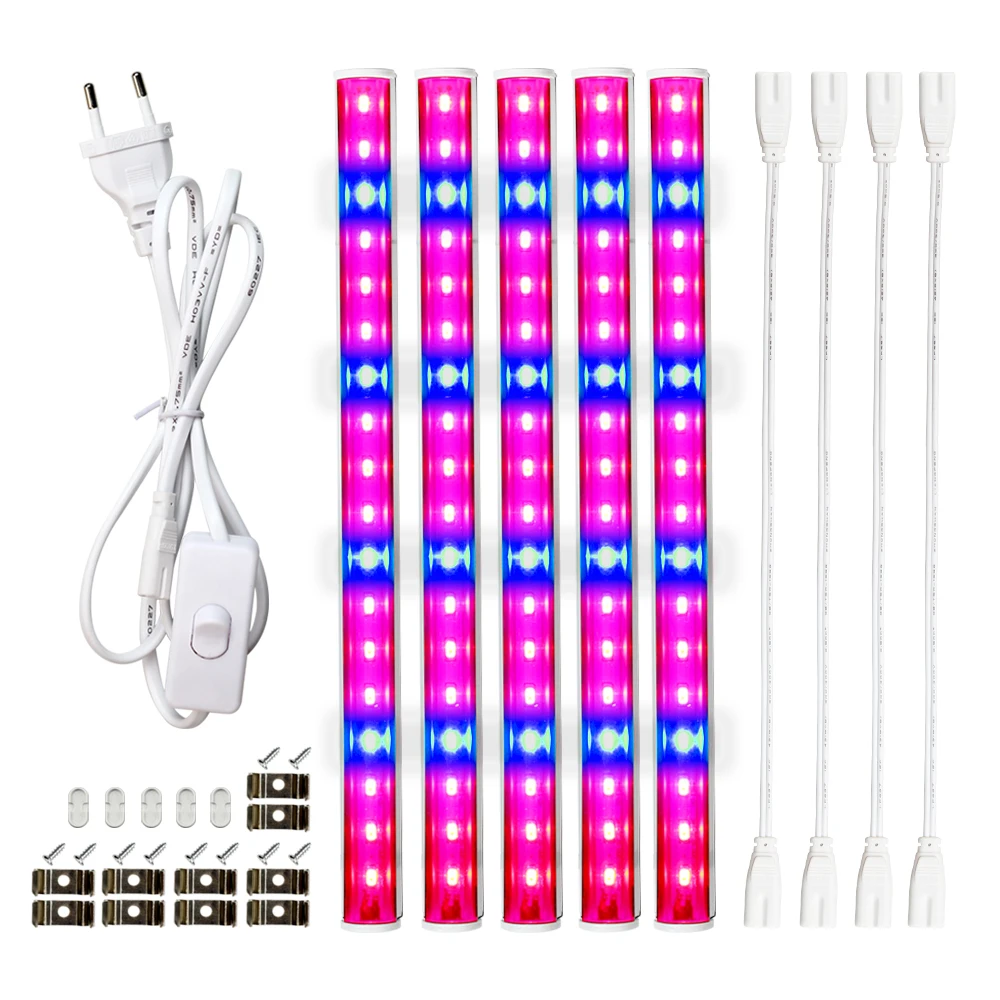 

LED Grow light Full Spectrum Indoor Plant lamp T5 Tube Bar light 5730 SMD LED Phyto Lamps Hydroponic Greenhouse Growbox 85-265V