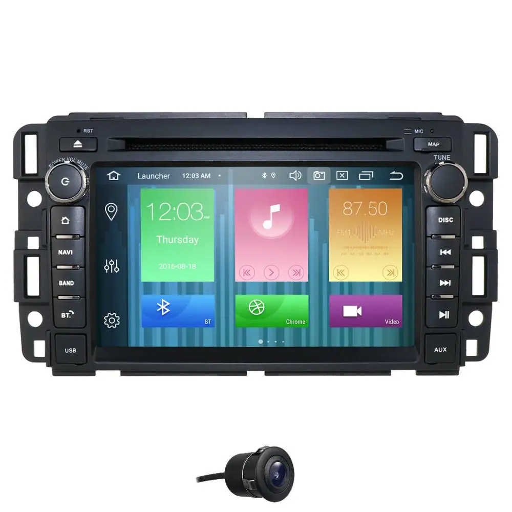 Android 9,0 автомобильный dvd-плеер радио для GMC Chevrolet Chevy Yukon Tahoe Sierra Acadia Suburban DSP ips PX5 4G ram 64G rom USB wifi - Цвет: Camera5