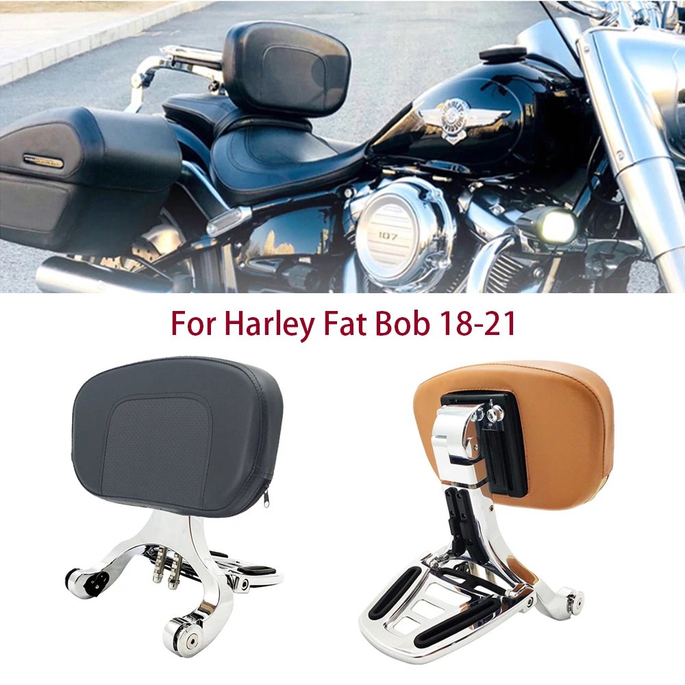 Motorcycle Multi Purpose Driver Passenger Backrest For Harley Softail Fat Bob 2018 2021 FXFBS FXFB