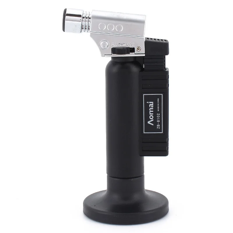 

Metal Lighter Inflatable Straight Into Torch Spray Gun Barbecue Kitchen Baking Welding Torch