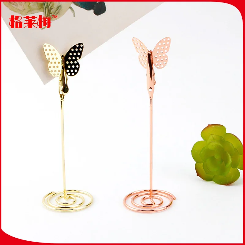 

IS Flag Manufacturers New Products Butterfly Modeling Pillow Block Metal Notes Folder Gold Rose Gold Creative Desktop Business C