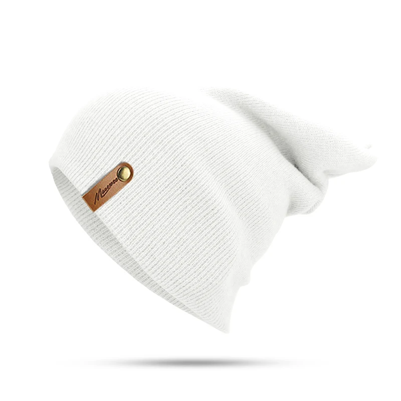 Брендовая зимняя зеленая шапка для мужчин Skullies Beanies Женская модная Теплая Лыжная шапка унисекс эластичная вязаная шапка бини шапки - Цвет: Q