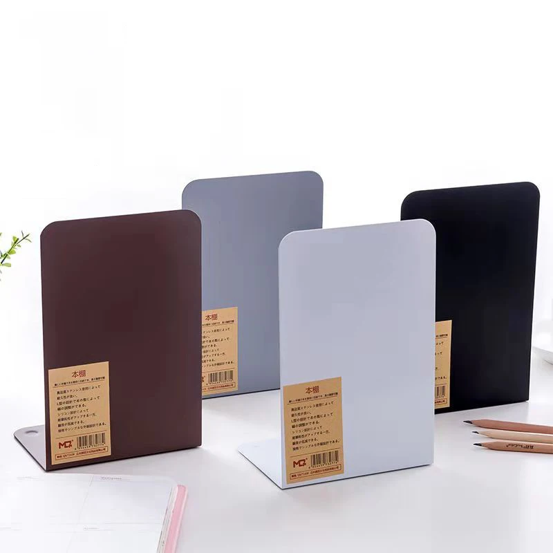 

Book Ends Universal Premium Bookends for Shelves Non-Skid Bookend Heavy Duty Metal Book End Book Stopper for Books/Movies/CDs