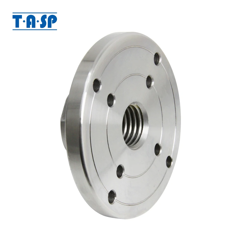TASP 4'' Wood Lathe Face Plate for M33 x 3.5 Threaded Woodworking Machine Turning Chuck Flange Faceplate